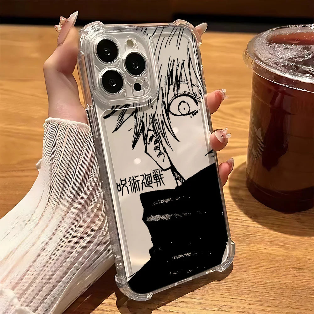 Anime Jujutsus Kaisens Gojo Phone Case For iPhone 17 Air 16 e 15 14 13 12 11 Pro Max Plus Mini SE 2020 2022 Shockproof Cover