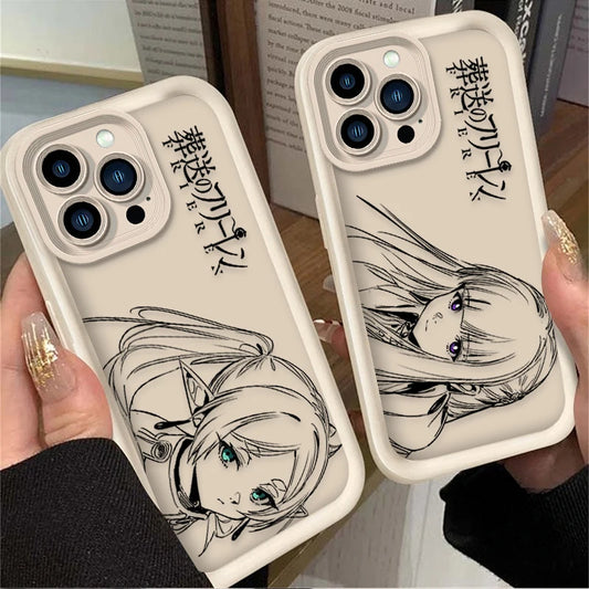 Anime Frieren Cute Fern Silicone Phone Case For iPhone 17 Air 16 16E 15 14 13 12 11 Pro Max X XS X S Max XR SE 2020 SE4 7 8 Etui
