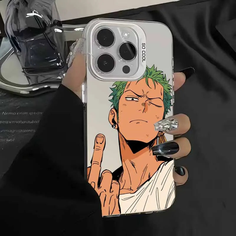 L-uffys Z-oro Anime Cover For Apple iPhone 17 Air 16E 16 15 14 13 12 mini Pro Max Plus Colorful Phone Case