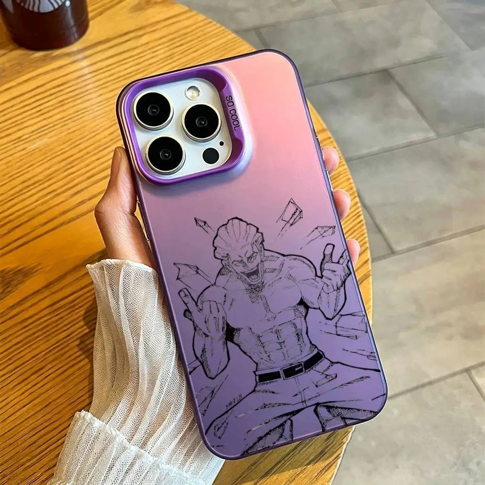 Kinji Hakari Jujutsu Phone Case For iPhone 17,16,15,14,13,12,11,Mini,Pro,E,MAX White Candy Matte Cover