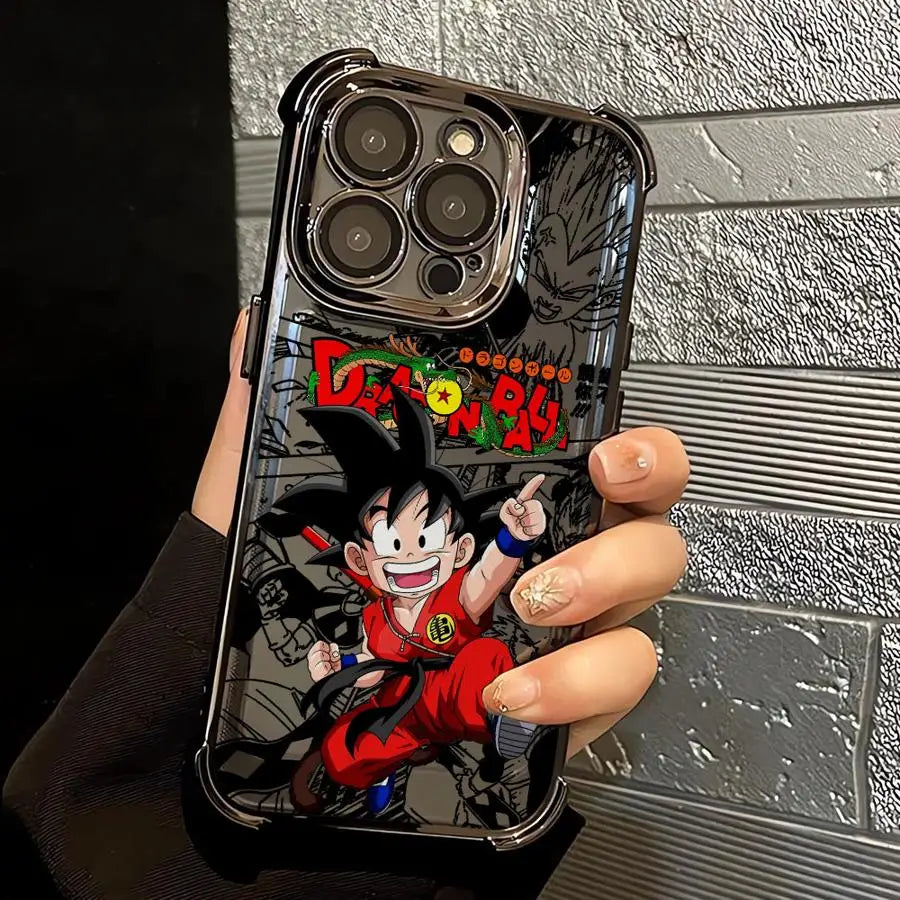 Dragon Ball Anime Goku Case for iPhone 13 14 16 Pro Max 17 Air 12 11 15 Plus Soft Phone Cover