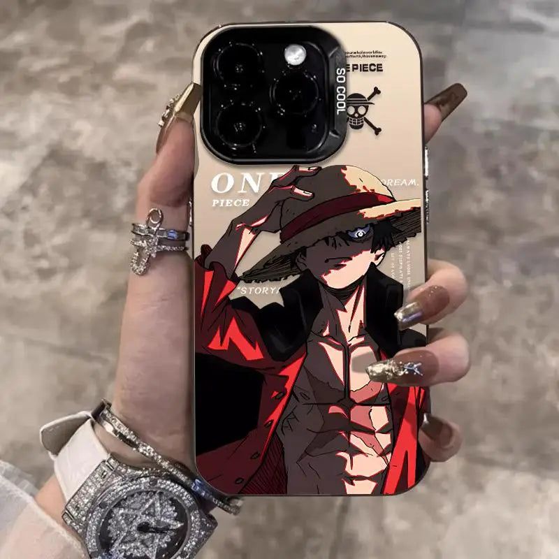 3D One Piece Monkey D. Luffy Phone Case for iPhone 11 12 13 14 15 16 17 Pro Max Plus mini 17promax straw hat ルフィ Back Cover