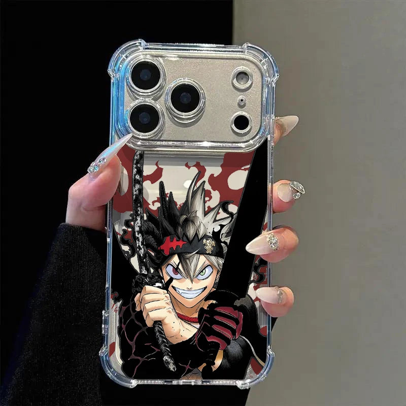 Black Clover BatS KillerS Phone Case For iPhone 17 16e 16 15 14 13 12 Mini Air Pro Max X XR 7 8 Plus Anti Fall Transparent Cover