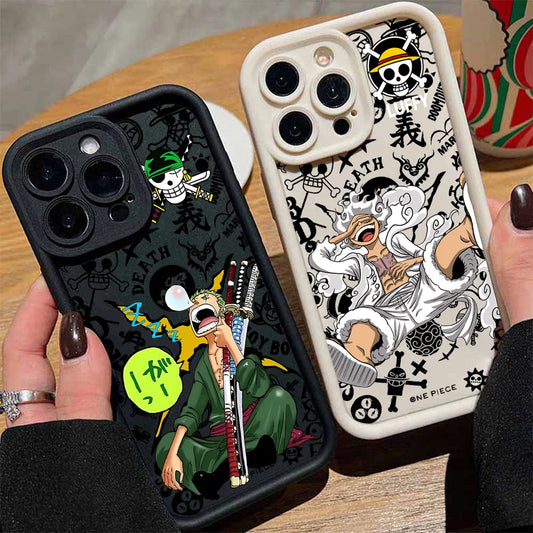 Anime O-Ones Pieces Luffys Zoros Phone Case for IPhone 17e 17 16e 16 15 14 13 12 11 Air Pro Max Mini XR Plus Soft TPU Back Cover