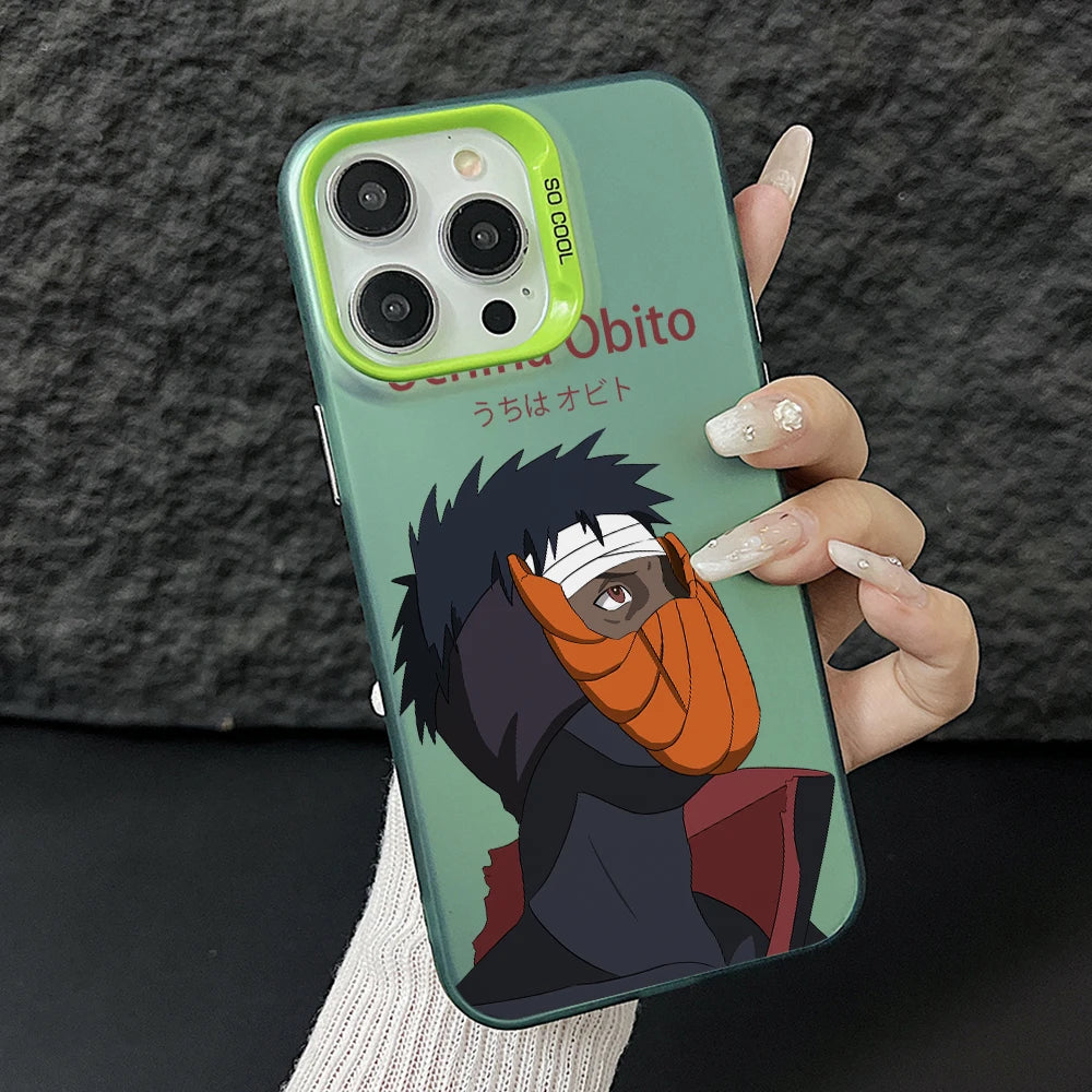 Hot Narutos Uchihas ObitoS Phone Case For iPhone 17 17e 16e 16 15 14 13 12 11 mini Pro Max X Air Plus Anti Fall Matte Back Cover