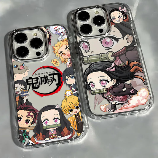 Kamado Nezuko Demons Slayers Phone Case For iPhone 17 16e 16 15 14 13 12 11 Pro Max XR XSMAX 8 7 Air Plus Transparent Soft Cover