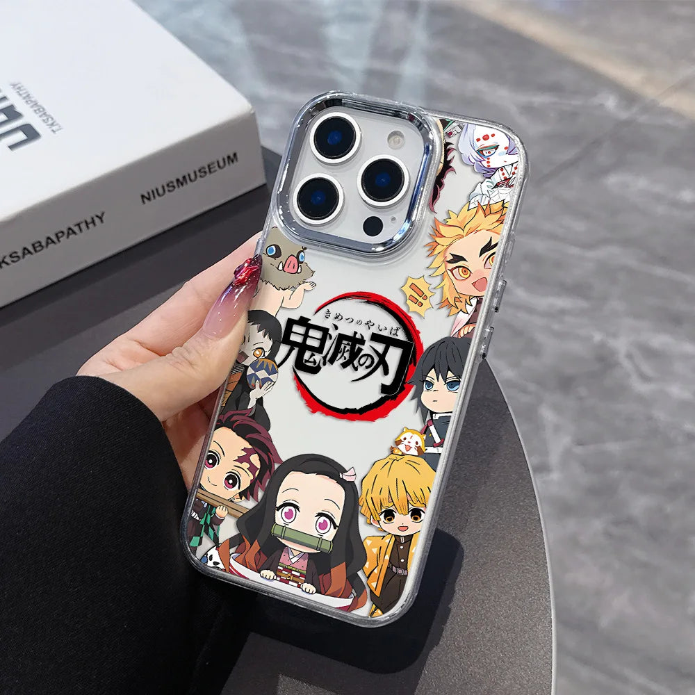Kamado Nezuko Demons Slayers Phone Case For iPhone 17 16e 16 15 14 13 12 11 Pro Max XR XSMAX 8 7 Air Plus Transparent Soft Cover