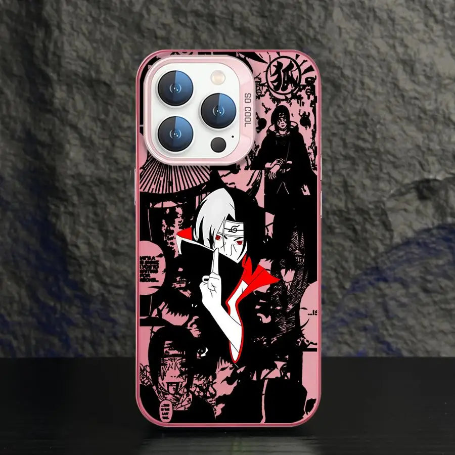 N-N-arutos-Akatsukis-ITACHI Phone Case for iPhone 16e 11 12 13 Pro Max 17 Air 14 15 16 Plus Soft Cover