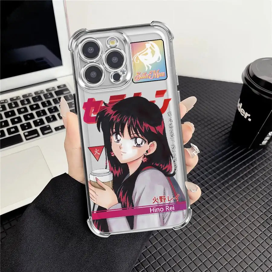 Sailor Moon Love And Beauty Soft Phone Cover Case for iPhone 17 12 Air 16 Pro Max 14 15 Plus 11 13