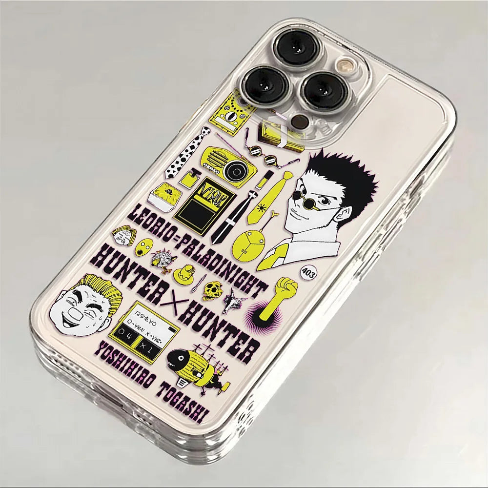 Anime HUNTER×HUNTER Phone Case For iPhone 16e 16 15 14 13 12 11 Mini Pro Max X XR XSMax 7 8 Plus Transparent Soft TPU Back Cover