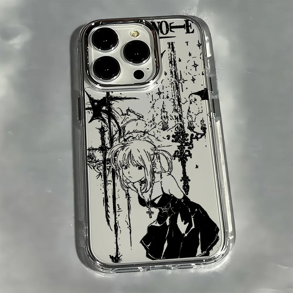 Luxury Clmj Death Note Misa Phone Case For iPhone 17 16e 16 15 14 13 12 11 mini Pro Max X XR XSMAX 8 7 Air Plus Soft Cover