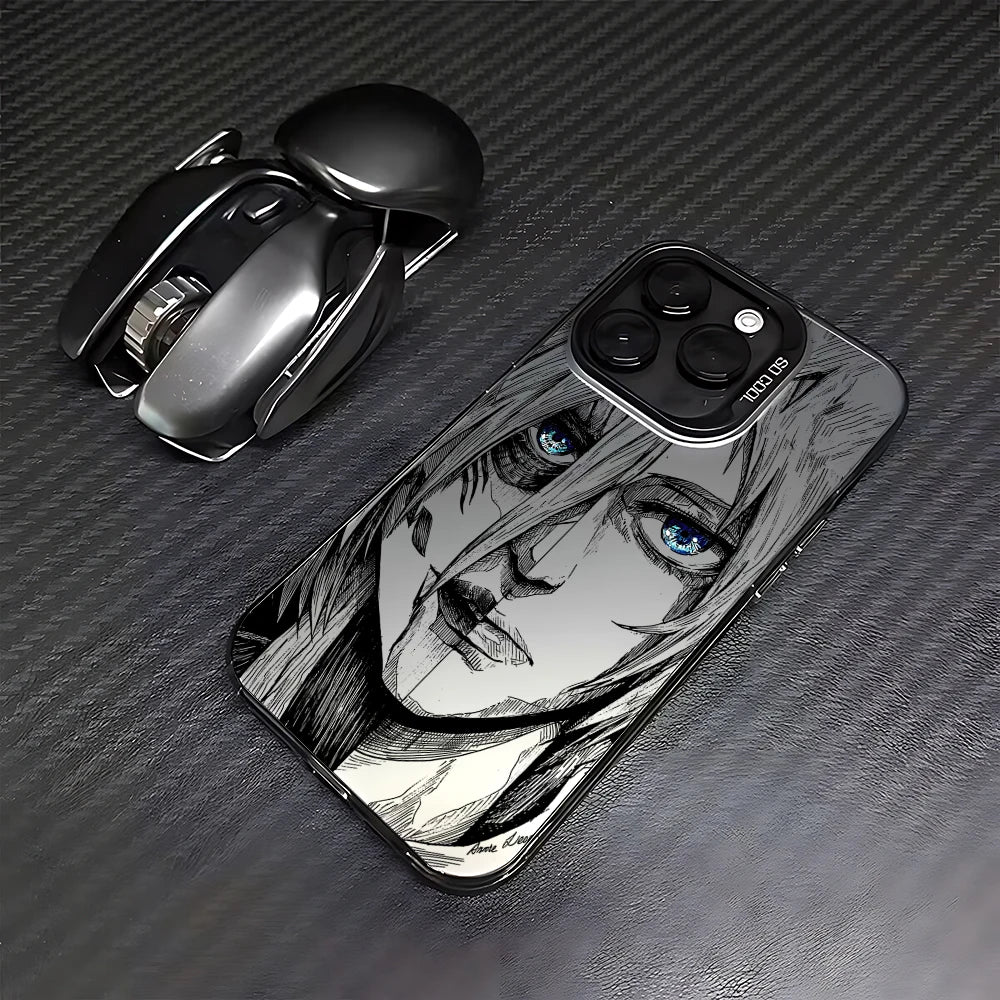 Luxury Hot Anime Attack On Titan Phone Case For iPhone 17 16e 16 15 14 13 12 11 mini Pro Max X XR Air Plus Anti Fall Matte Cover