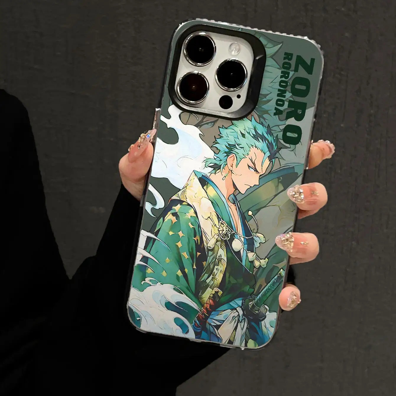 Anime Swordsman Phone Case for iPhone 16/15/14/13/12 Pro Max, Shockproof Cover Warrior Aesthetic Manga Style Cool Man  Character
