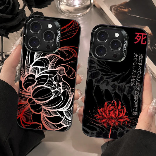 TOKYO GHOUL RED SPIDER LILY SNAKE BLOOD LOTUS Case for iPhone 12 17 Air Pro Max 16 15 11 14 13 Pro Max XS X XR Plus 8 7 SE 2020