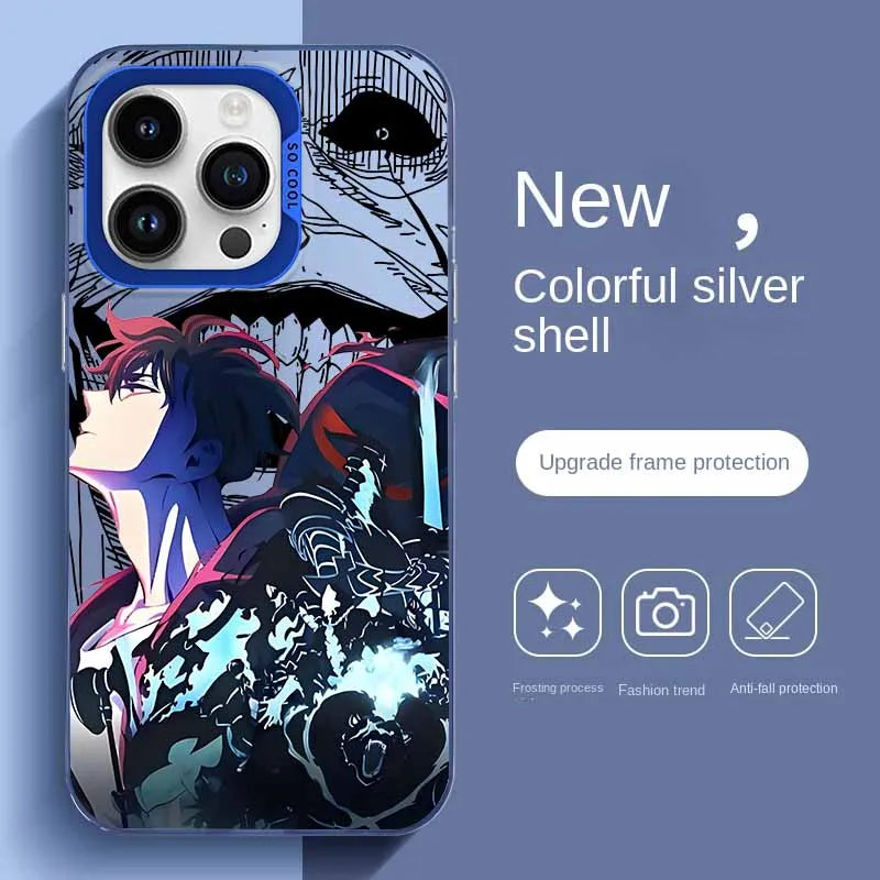 Anime Solos Levelings For Apple iPhone 17 16E 16 15 14 13 12 mini Pro Max Plus Cover Funda Silicone Soft Colorful Phone Case