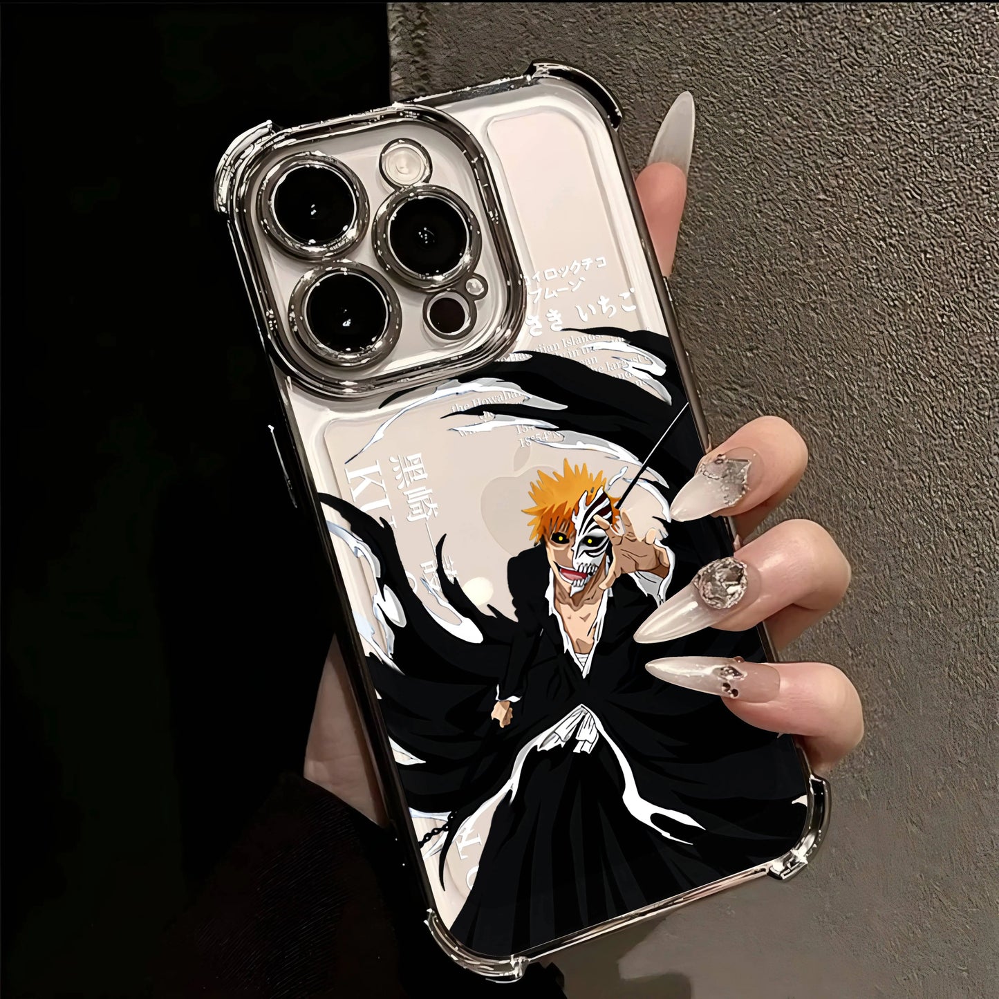 Hot Anime B-Bleachs IchigoesPlating Case for IPhone 16 15 14 13 12 11 Pro Max X XR XSMax 7 8 6 Plus Anti-Fall Airabag Back Cover