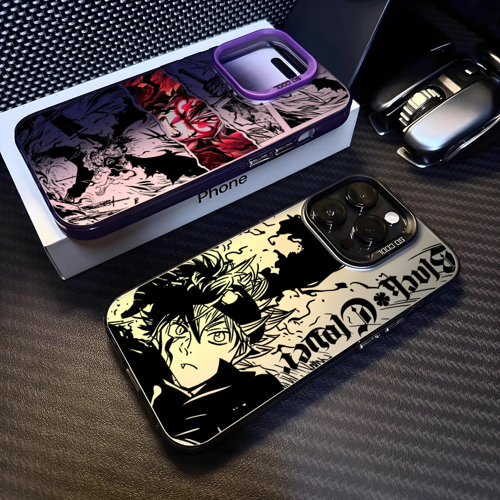Black Clover Astas Phone Case for Xiaomi Redmi 14C 13C 12C 10 Note 15 14 13 12 Pro Plus 4G 5G Silver Hard Cover