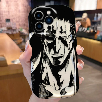 Anime Bleach Wave Case for iPhone 16 15 14 Pro Max 13 12 Mini 11 XS X XR 8 7 Plus SE 2022 2020 Soft Shockproof Back Cover Funda