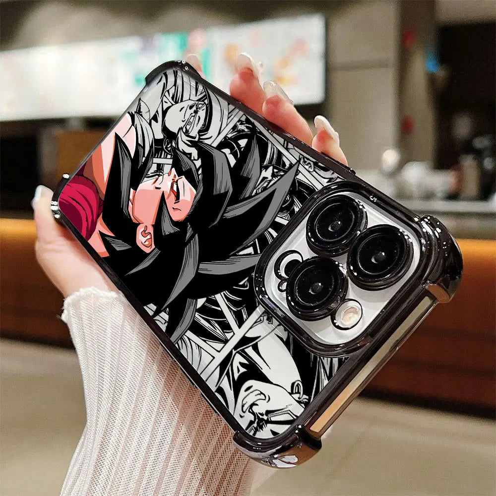 Dragons Balls GT Saiyans Vegeta Goku Phone Case for iPhone 11 13 15 16 17 Pro Max 14 Plus 17Air 16E 12 Mini 11 17Pro Clear Cover
