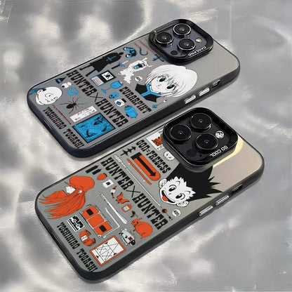 HUNTER HUNTER Phone Case For lMDColor Silver Shell For lPhone 17 16 15 14 13 12 11 Pro Max Plus