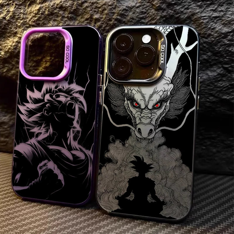 DRAGON BALL SHENRON GOKU SILHOUETTE Hard Case for iPhone 12 17 Air Pro Max 16 15 11 14 13 Pro Max XS X XR Plus 8 7 SE 2020 Cover