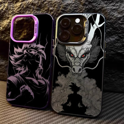 DRAGON BALL SHENRON GOKU SILHOUETTE Hard Case for iPhone 12 17 Air Pro Max 16 15 11 14 13 Pro Max XS X XR Plus 8 7 SE 2020 Cover