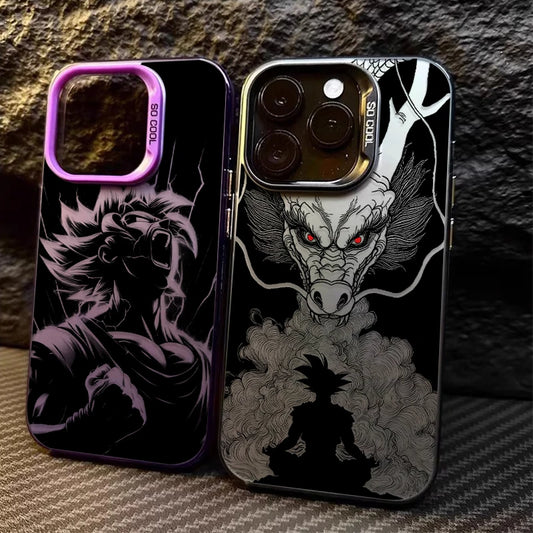 DRAGON BALL SHENRON GOKU SILHOUETTE Hard Case for iPhone 12 17 Air Pro Max 16 15 11 14 13 Pro Max XS X XR Plus 8 7 SE 2020 Cover