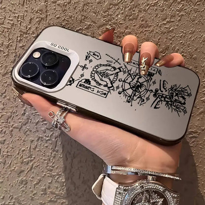 Anime J-Jujutsu Kaisen Phone Case For iPhone 16 15 14 13 12 11 Plus Pro Max multicolor Aurora laser Shockproof Funda Cover