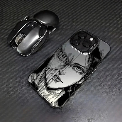 Luxury Attack On Titan Phone Case For iPhone 17 17e 16e 16 15 14 13 12 11 mini Pro Max X XR XSMAX 8 7 Air Plus Anti Fall Matte