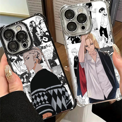 Tokyo Revengers Anime Plating Phone Case For Xiaomi Poco X6 X7 X8 Pro Max X5 X3 M8 M7 M5S Redmi 15C 15 14C 13C 17T 15T 14T F8 Ul