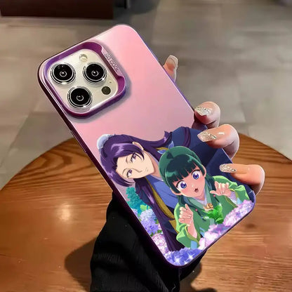The A-Apothecary Diaries Maomao Phone Case For iPhone 17 16 15 14 13 12 11 Pro Max Plus Silver candy Matte Cover