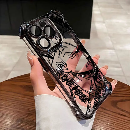 O-One Pieces Manga Funda For iPhone 17 Pro 16 15 14 13 12 11 Pro Max Case 17 Plus 17E 16E 17Air Silicone Protection Phone Cover