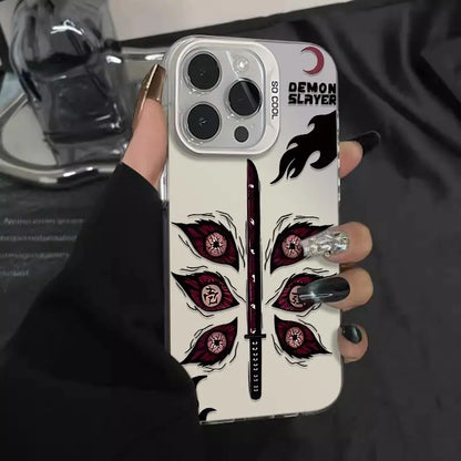 Red Eyes Ghost Blade Phone Case for iPhone 11 12 13 14 15 16 Pro Max XS X XR XSMAX MINI 8 7 Plus Shockproof Matte Hard Cover