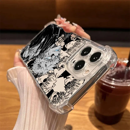 Jujutsus Anime Kaisens Phone Case Clear For iPhone 17 16 14 15 11 12 13 Pro Max 16 E Plus 17 Air Soft Shockproof Anti-fall Cover