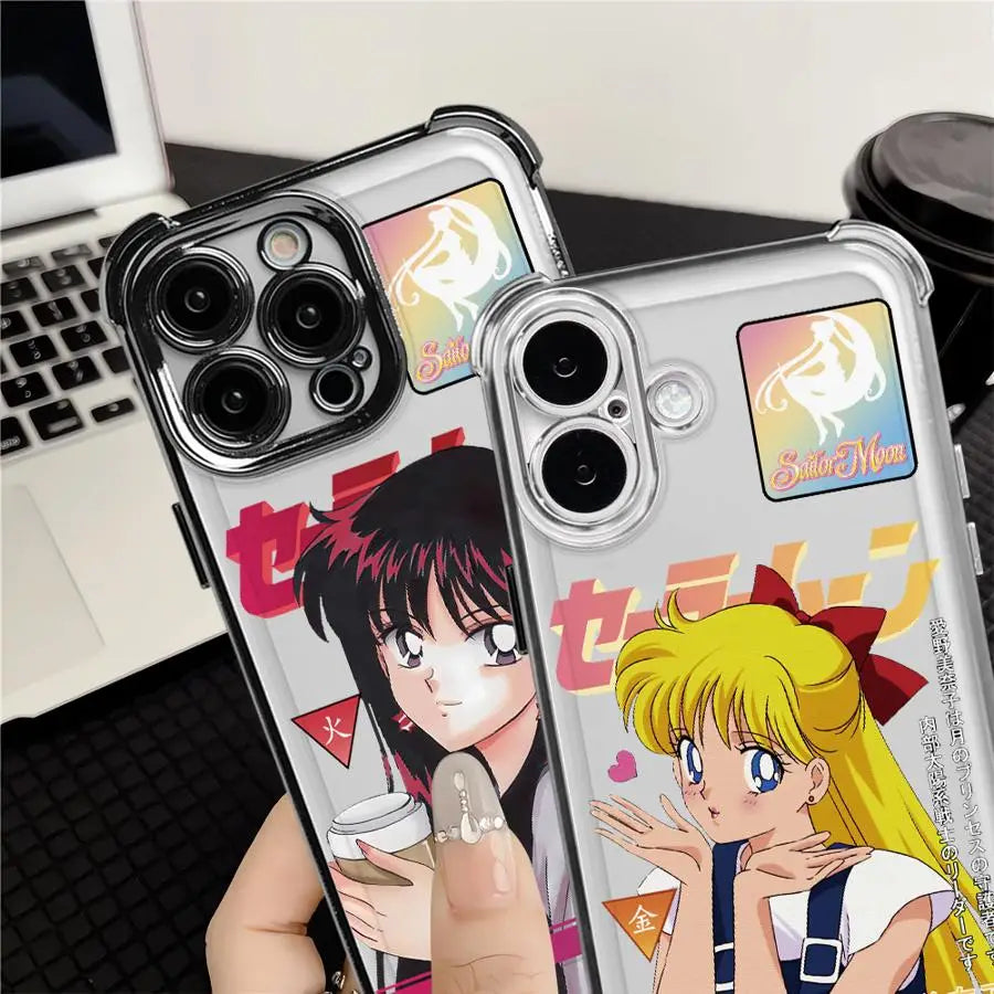 Sailor Moon Love And Beauty Soft Phone Cover Case for iPhone 17 12 Air 16 Pro Max 14 15 Plus 11 13