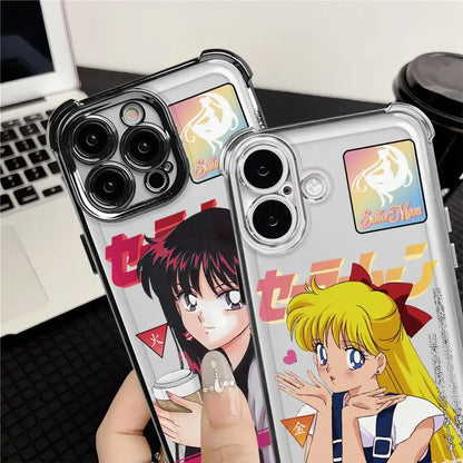 Sailor Moon Love And Beauty Soft Phone Cover Case for iPhone 17 12 Air 16 Pro Max 14 15 Plus 11 13