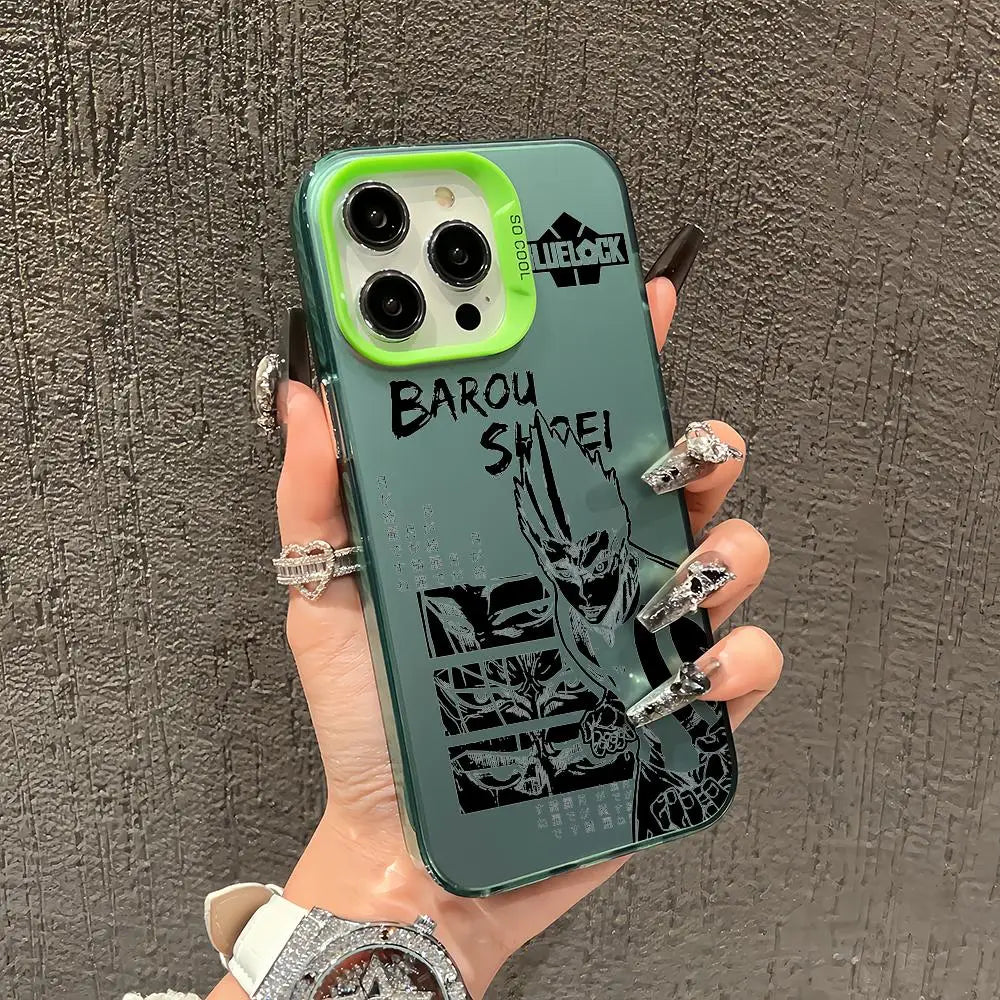 Anime blue lock Phone Case TPU Slim Shockproof Phone Case Full Camera Cover For iPhone 17 16 15 14 13 12 11 Pro Max
