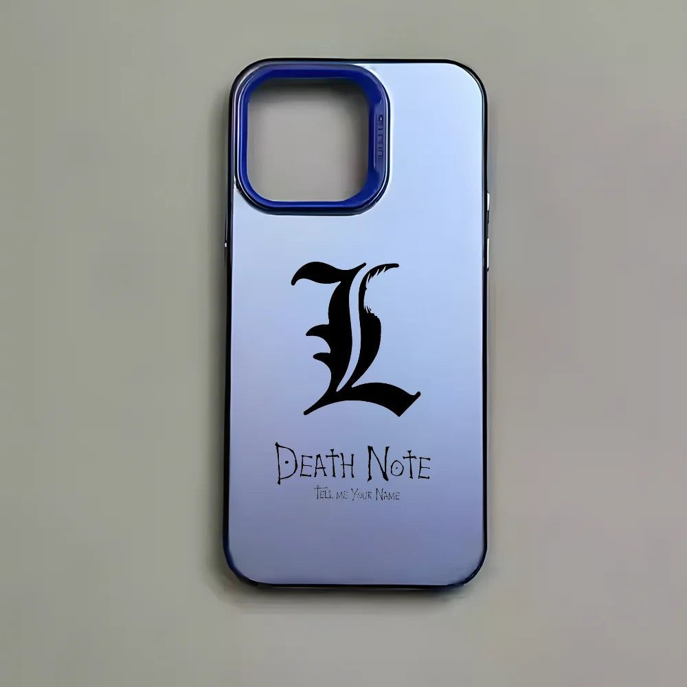 Anime D-Death Note Comics Phone Case For iPhone 16 15 14 13 12 11 Pro Max Plus – Colorful Gradient Soft TPU Back Cover