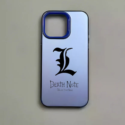 Anime D-Death Note Comics Phone Case For iPhone 16 15 14 13 12 11 Pro Max Plus – Colorful Gradient Soft TPU Back Cover