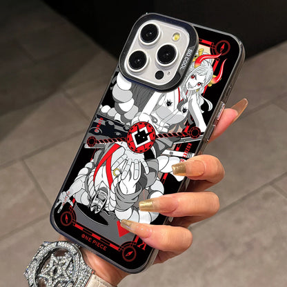 One Luffies Z-Zoroes Pieces Phone Case for iPhone 17 Air 16 16e 15 14 Plus 13 12 11 Pro Max X Xs XR 8 Colorful Silver Hard Cover