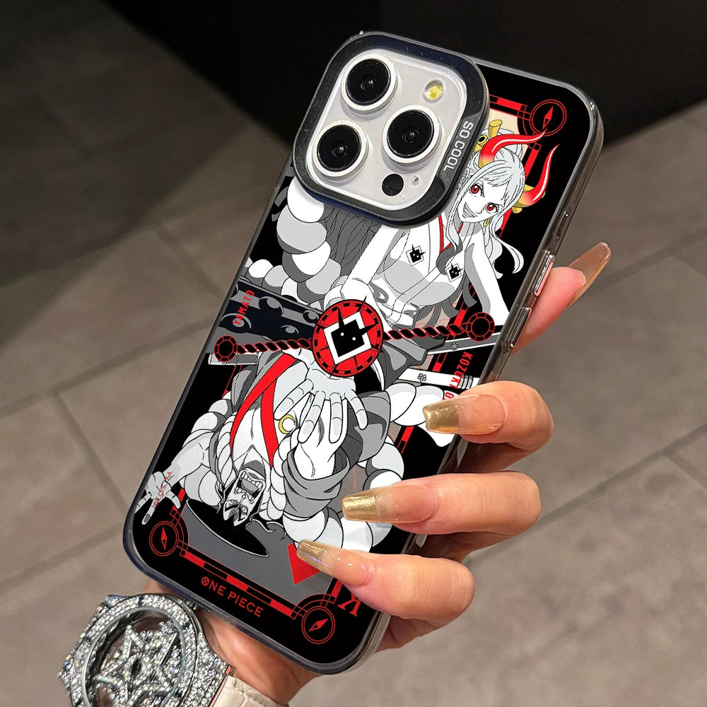 One Luffies Z-Zoroes Pieces Phone Case for Xiaomi Redmi 14C 13C 12C 10 Note 15 14 13 12 Pro Plus 4G 5G Silver Hard Cover