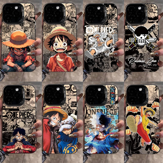 HOT Anime Ones Pieces Phone Case For iPhone 17 17e 16e 16 15 14 13 12 11 mini Pro Max X XR XSMAX Air Plus Anti Fall Matte Cover