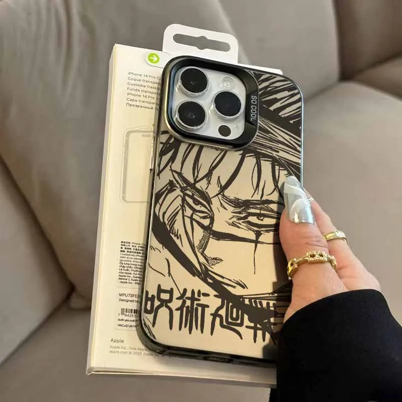 Jujutsu Kaisen Anime Phone Case For iPhone 17 16e 16 15 14 13 12 11 mini Pro Max X XR 8 7 Air Plus Anti Fall Matte Back Cover