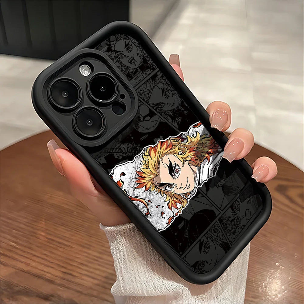 Anime D-DemonS Cool S-SlayerS Hot Phone Case For IPhone 17 16e 16 15 14 13 12 11 Air Pro Max Mini Plus Soft TPU Back Cover