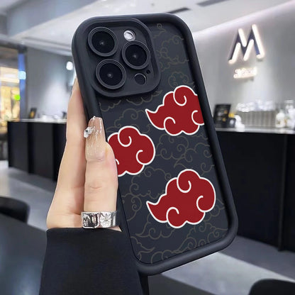 Akatsukies Cloud Totem N-NARUTOS Phone Case for iPhone 17e 17 16e 16 15 14 13 12 11 Air Pro Max Plus Soft TPU Back Cover