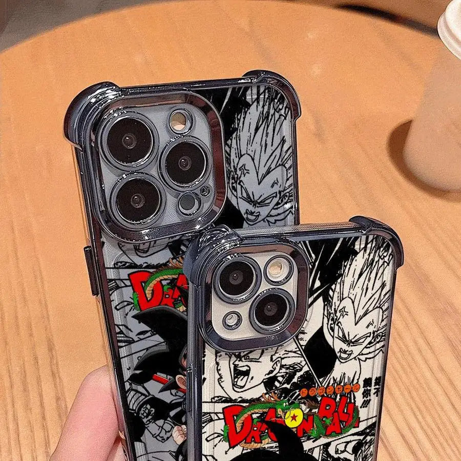Dragon Ball Anime Goku Case for iPhone 13 14 16 Pro Max 17 Air 12 11 15 Plus Soft Phone Cover