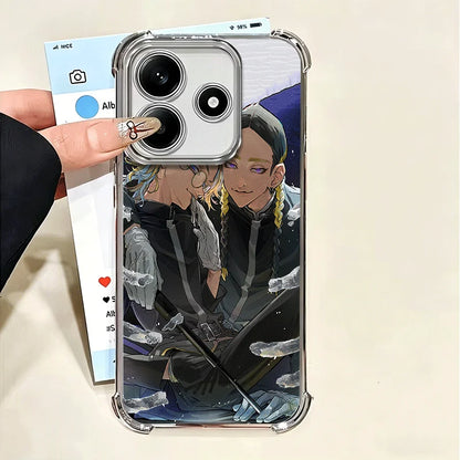 Tokyo Revengers Ran Haitani Rindou Plating Phone Case For Xiaomi Poco X6 X7 X8 Pro Max X5 X3 M8 M7 M5S Redmi 15C 15 14C 13C 17T