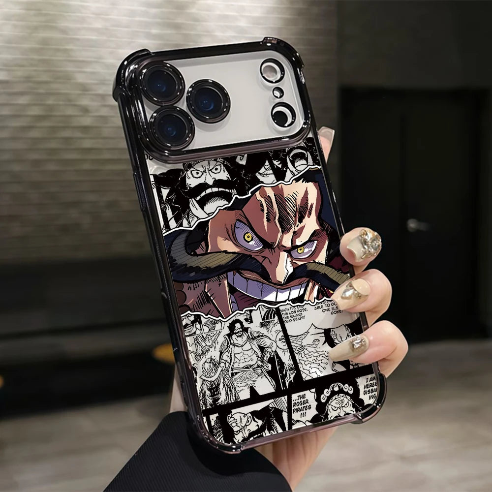 One P-Pieces L-Luffies Phone Case for iPhone 17 Air 16 15 14 Plus 13 12 11 Pro Max X Xs XR 8 e Anti-drop Transparent Soft Cover