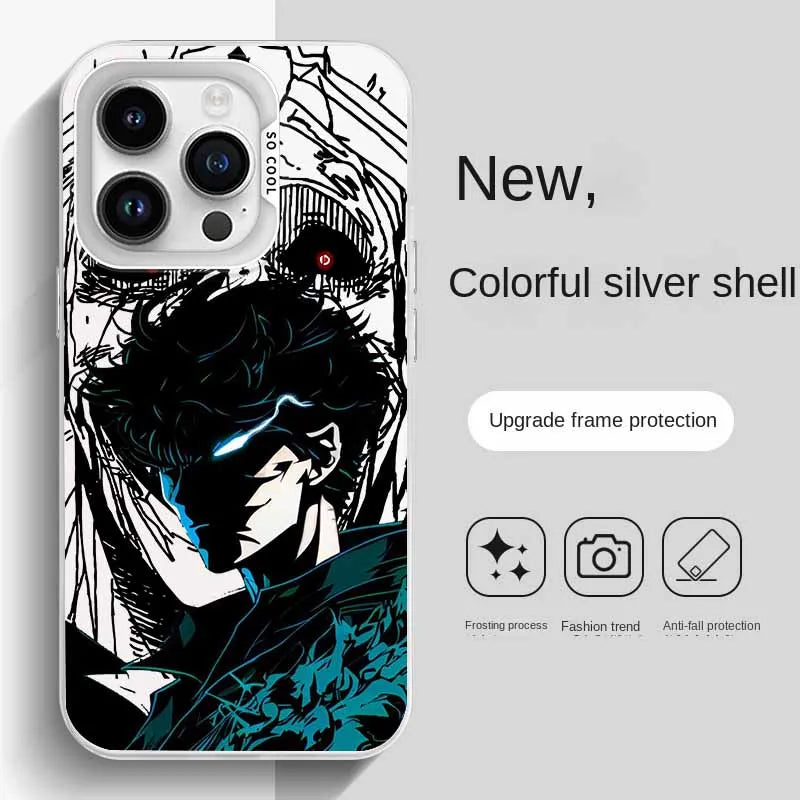 Anime Solos Levelings For Apple iPhone 17 16E 16 15 14 13 12 mini Pro Max Plus Cover Funda Silicone Soft Colorful Phone Case