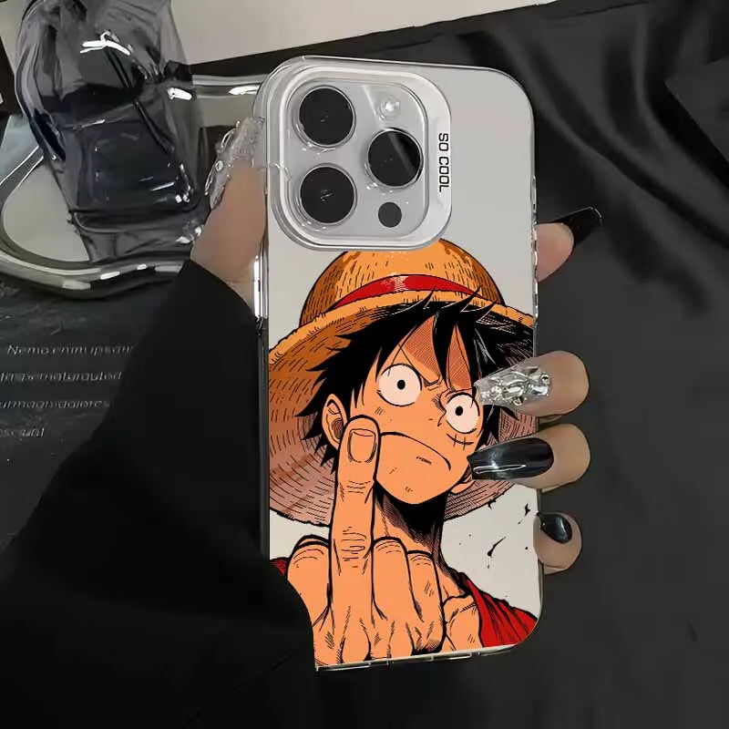 L-uffys Z-oro Anime Cover For Apple iPhone 17 Air 16E 16 15 14 13 12 mini Pro Max Plus Colorful Phone Case
